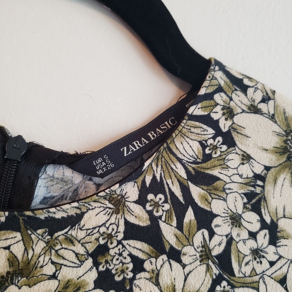 Zara Floral Dress Size Small - Picture 4 of 5
